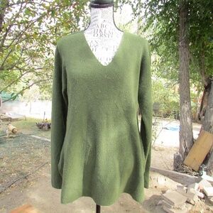 Olive V-Neck Sweater